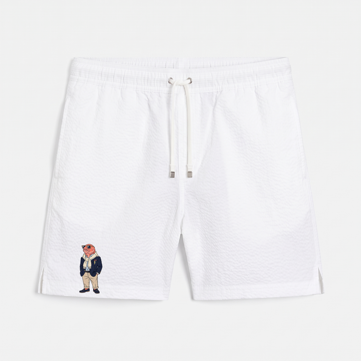 Badehose OG Lachs Weiß — Vorderseite