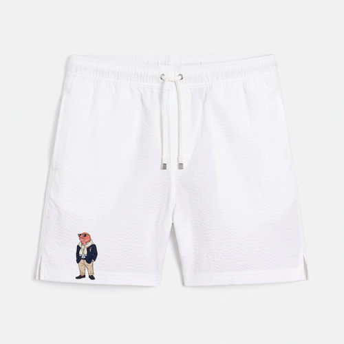 Badehose OG Lachs Weiß — Vorderseite