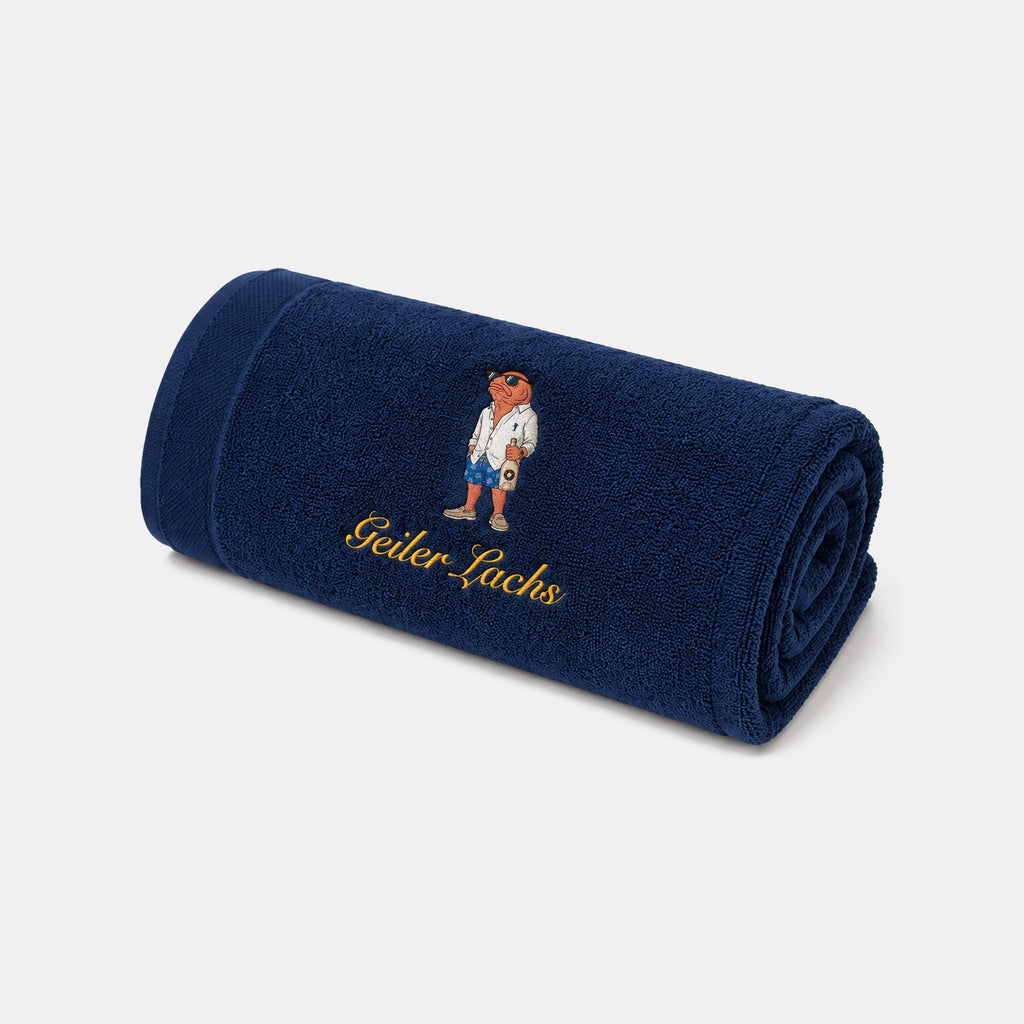 Badetuch St. Tropez Lachs — gerollt