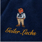 Badetuch Sylt Lachs — Stickdetail
