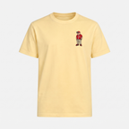 Lachsrari T-Shirt Butter – Front mit Bruststickerei