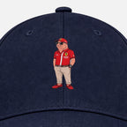Lachsrari Cap Navy — Stickerei Detail