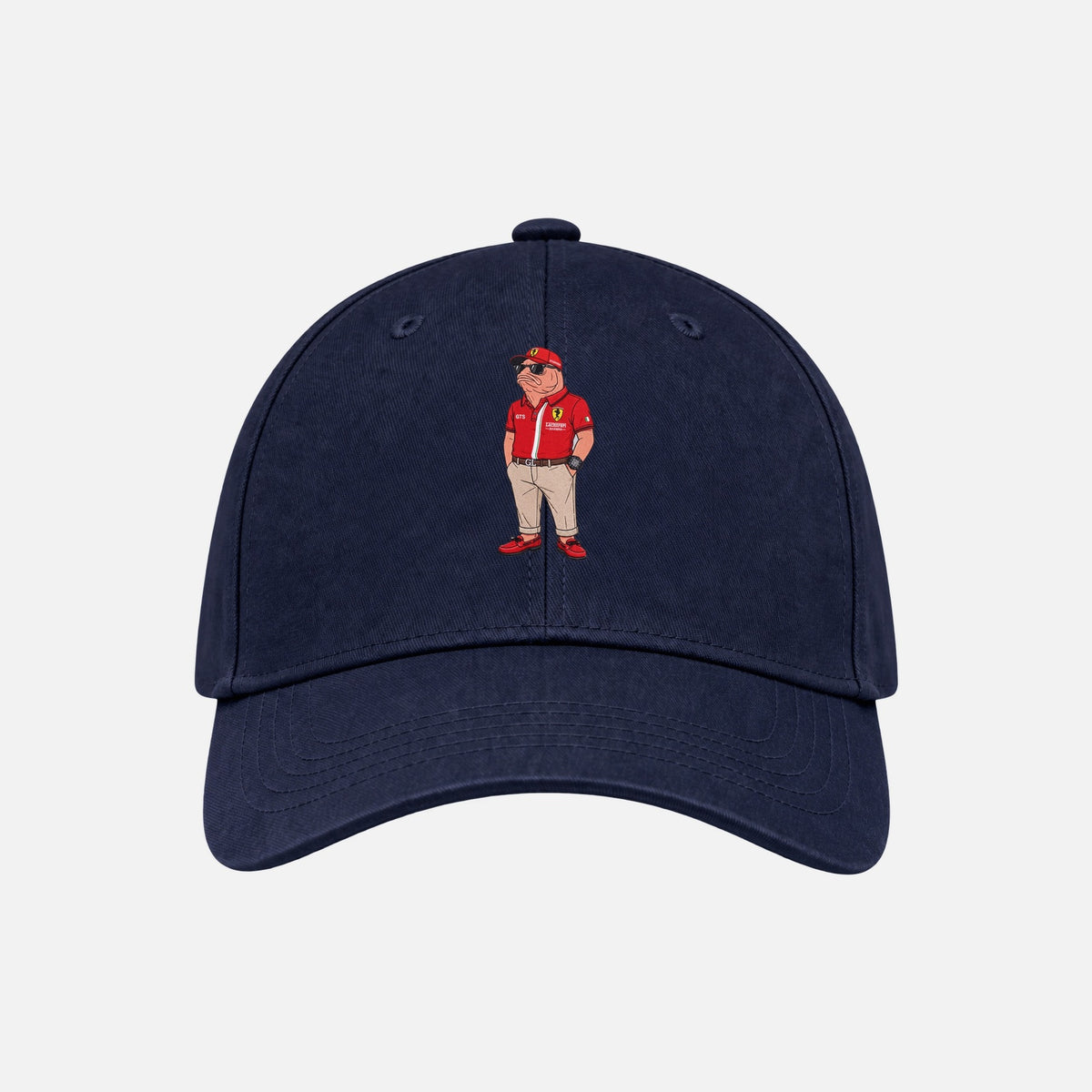 Lachsrari Cap Navy — Vorderseite