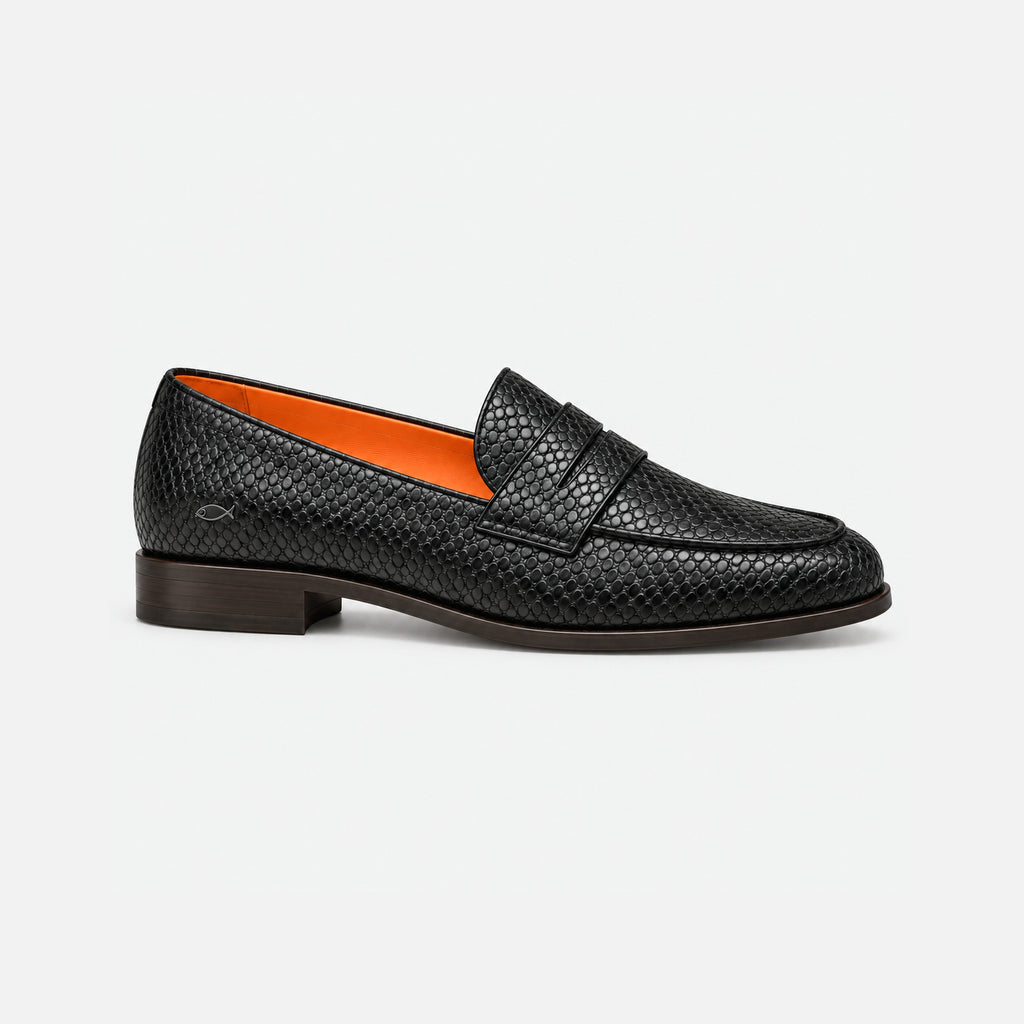 Geiler Lachs Loafer Schwarz — Seitlich