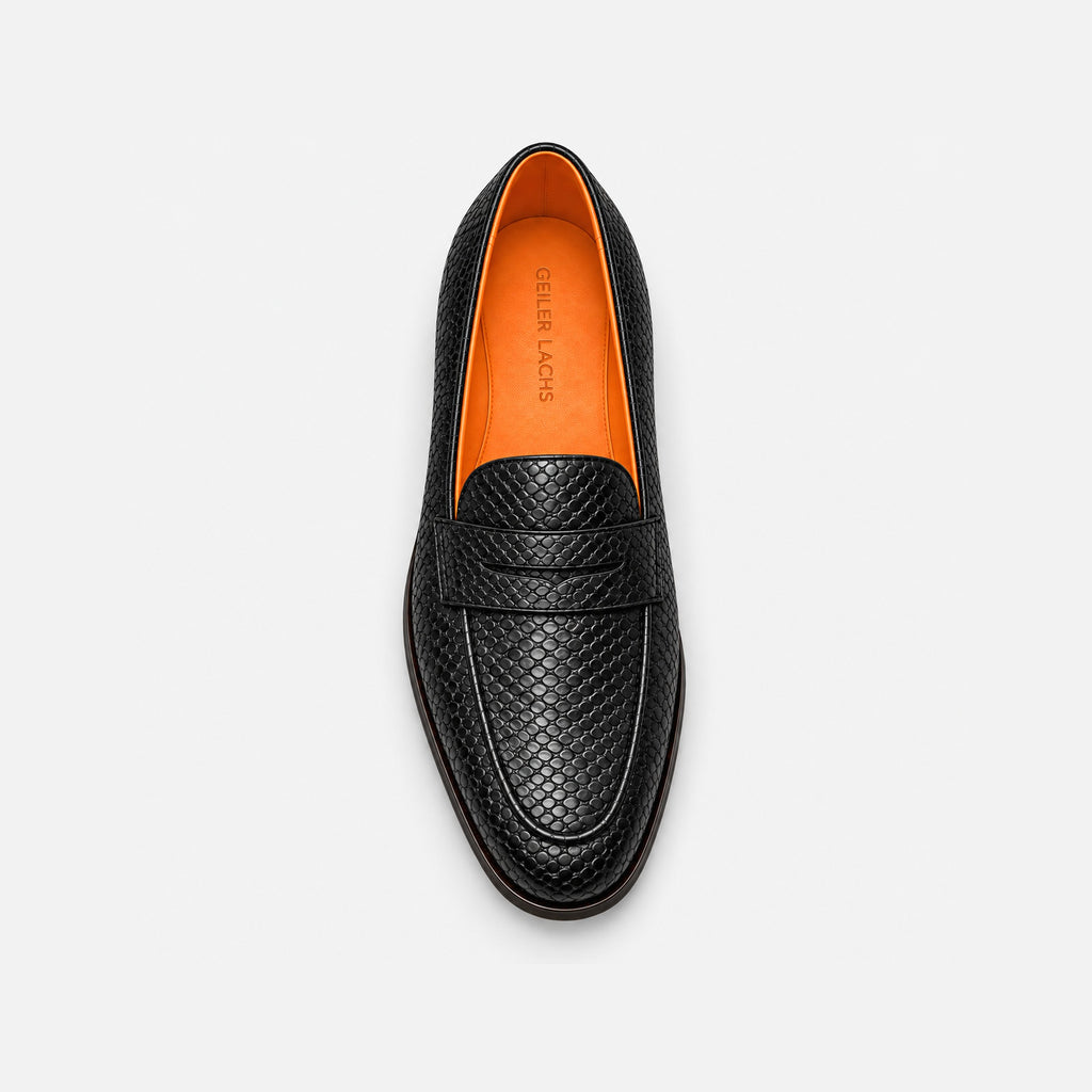 Geiler Lachs Loafer Schwarz — Von oben