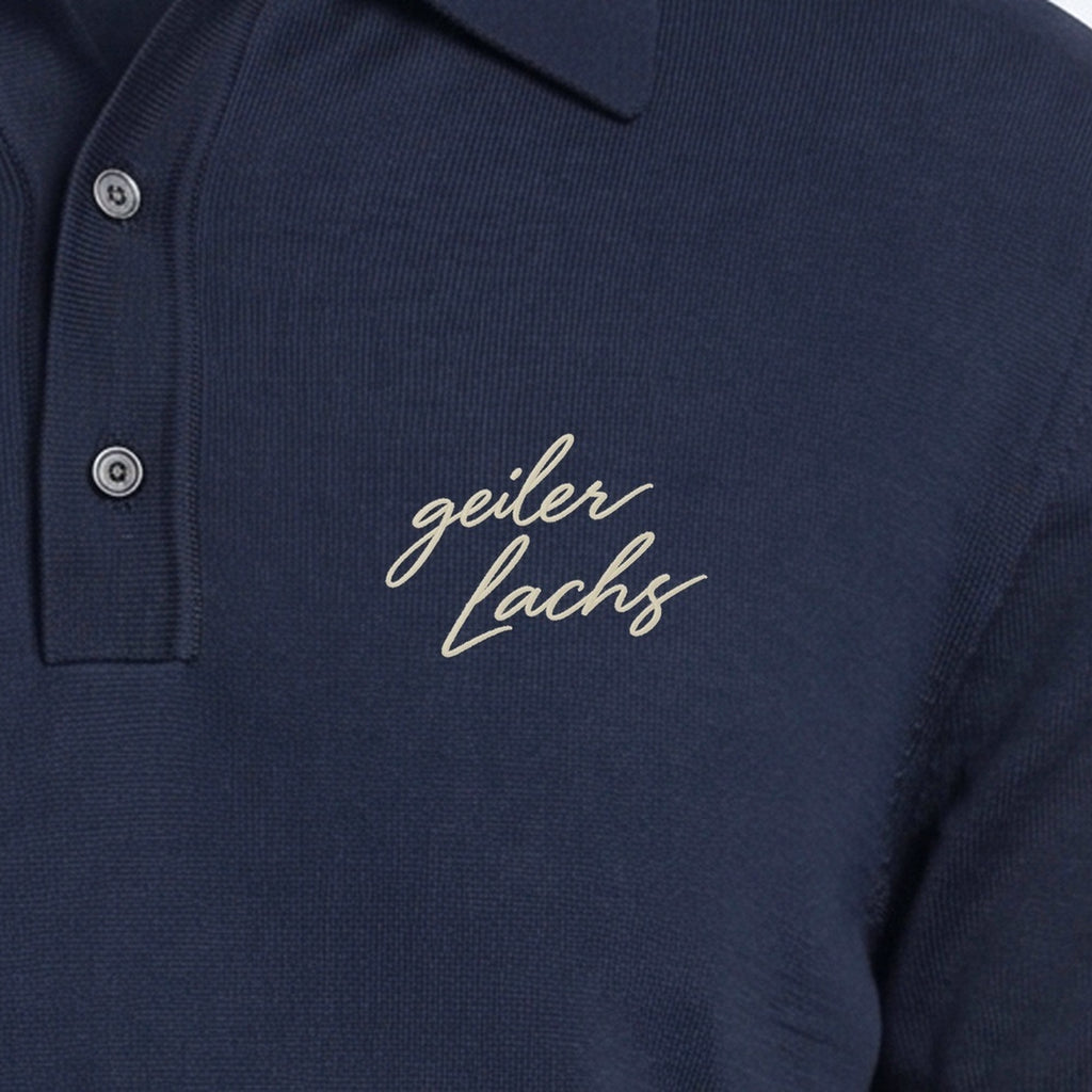 OG Polo (kurzarm) Navy — Stickerei Detail