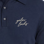 OG Polo (kurzarm) Navy — Stickerei Detail