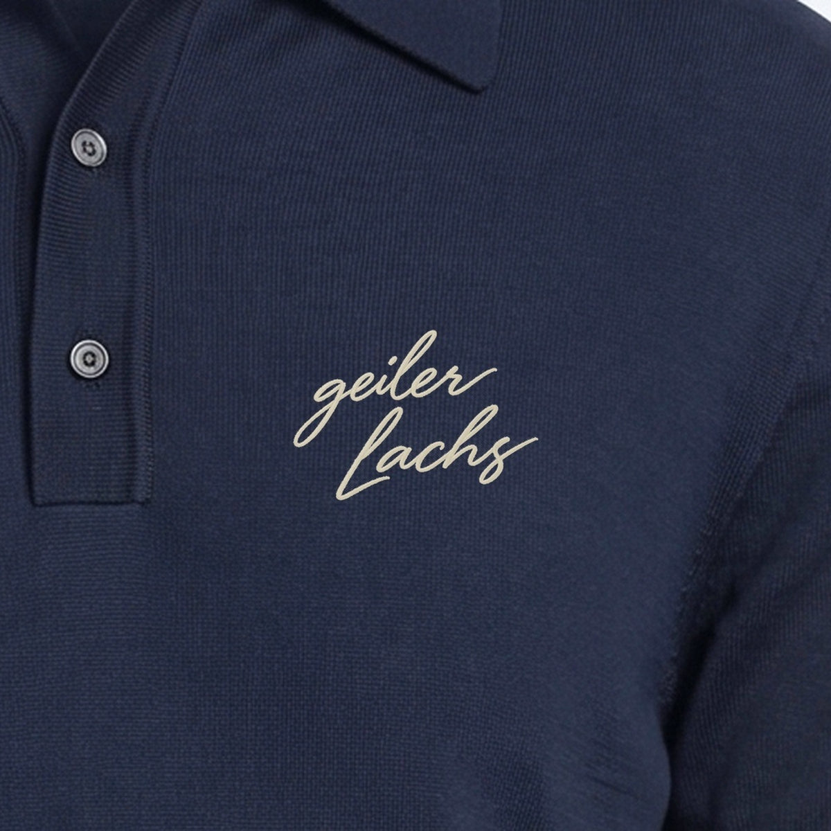 OG Polo (kurzarm) Navy — Stickerei Detail