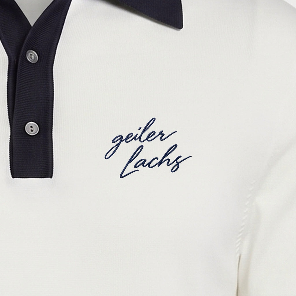 OG Polo (kurzarm) Weiß — Stickerei Detail