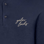 OG Polo (langarm) Navy — Stickerei Detail