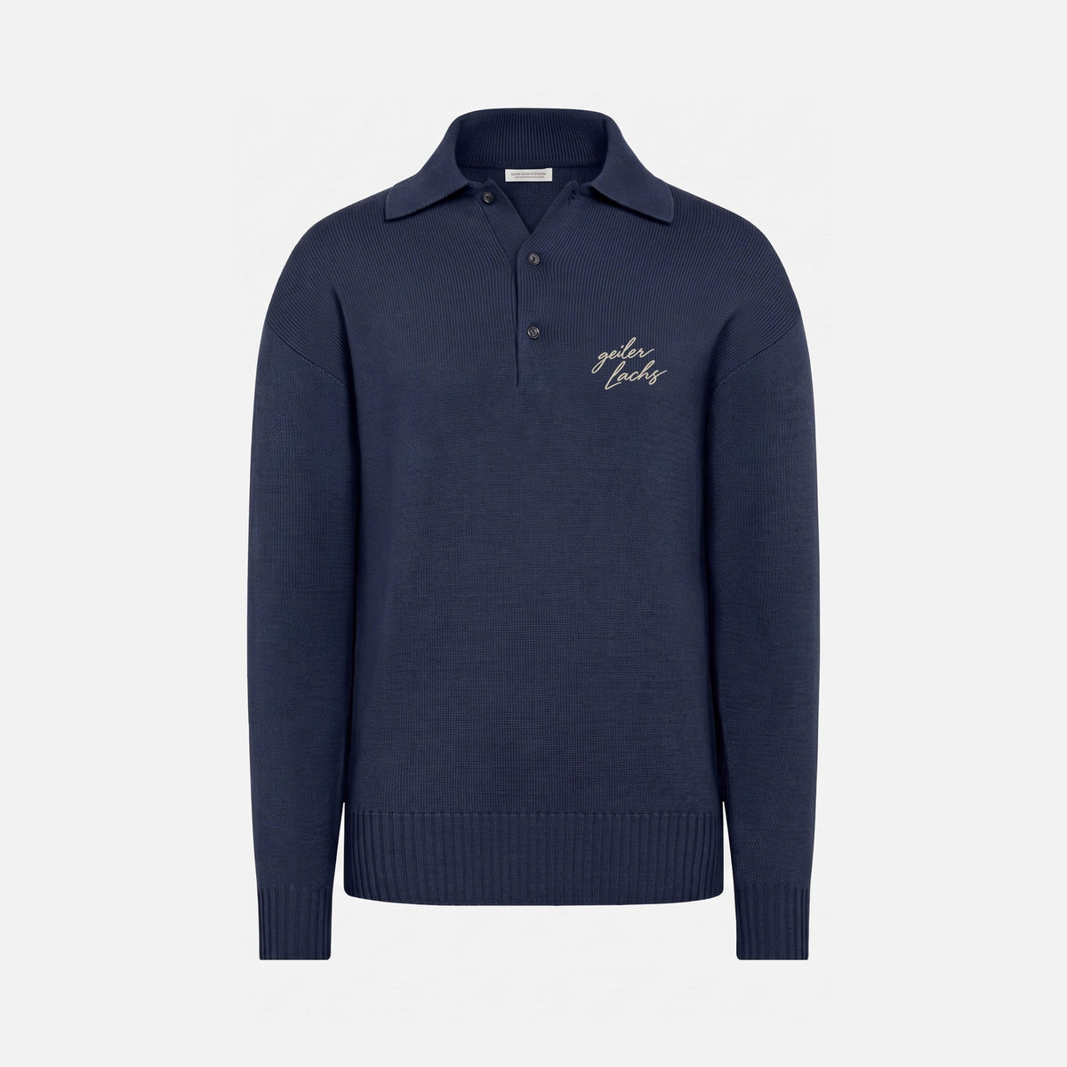 OG Polo (langarm) Navy — Vorderseite