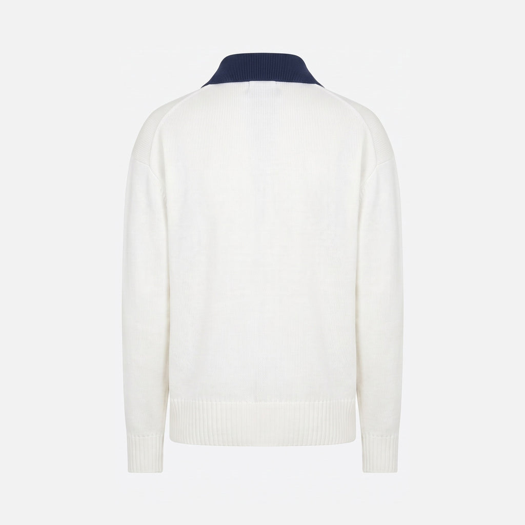 OG Polo (langarm) Weiß — Rückseite