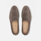 Geiler Lachs Suede Loafer Taupe — Innensohle GEILER LACHS