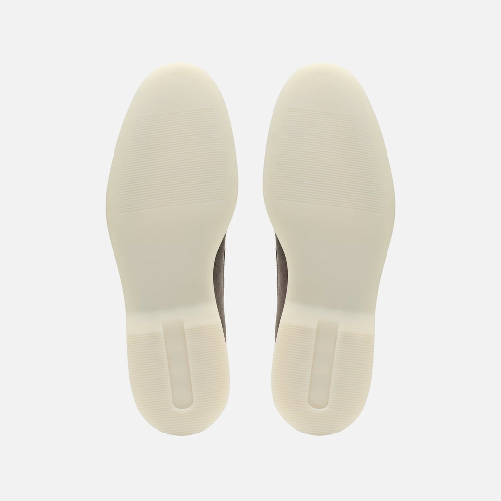 Geiler Lachs Suede Loafer Taupe — Laufsohle