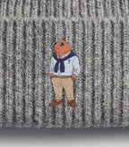 Sylt Beanie Grau — Stickerei Detail
