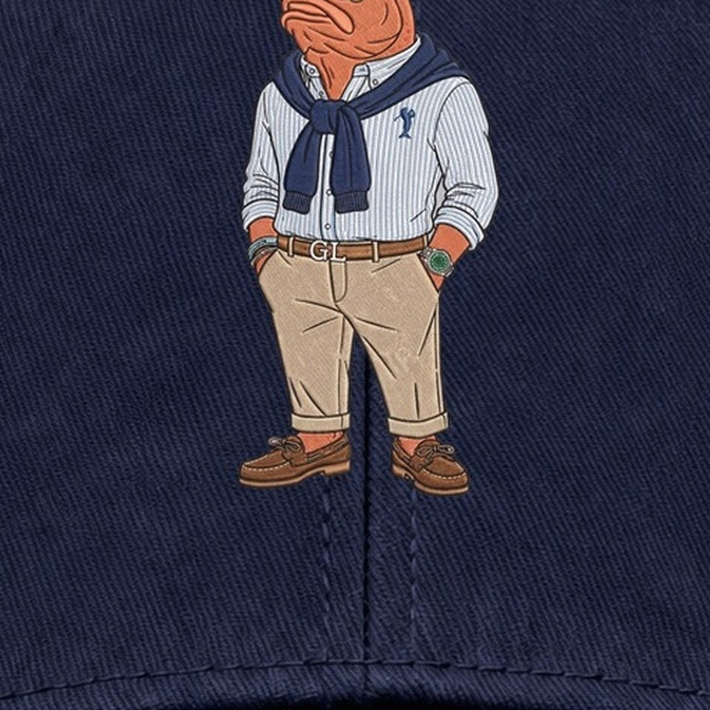 Sylt Cap Navy — Stickerei Detail