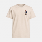 OG Lachs T-Shirt Natürlich – Front mit Bruststickerei
