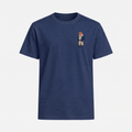 OG Lachs T-Shirt Navy – Front mit Bruststickerei