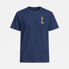 OG Lachs T-Shirt Navy – Front mit Bruststickerei